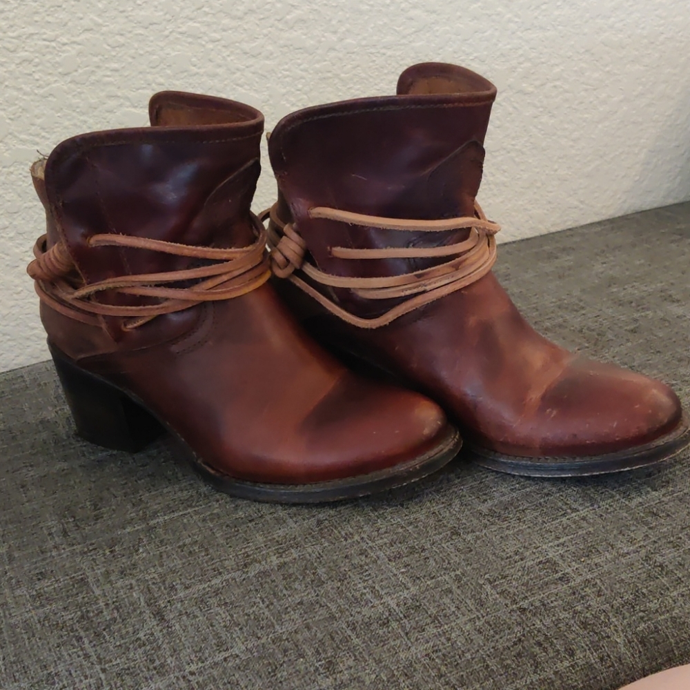 Freebird by Steven Casey leather ankle boots.